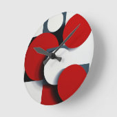 抽象芸術形状 ラウンド壁時計 (傾斜)