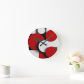 抽象芸術形状 ラウンド壁時計 (ホーム)