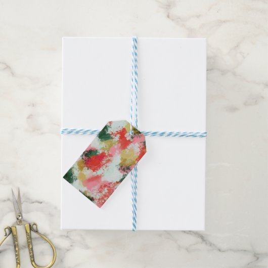 抽象芸術応援 ギフトタグ (より糸付き)