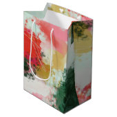 抽象芸術応援 ミディアムペーパーバッグ (正面アングル)