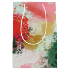 抽象芸術応援 ミディアムペーパーバッグ