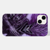抽象芸術怖い笑顔の紫鬼 Case-Mate iPhoneケース (裏面 (横))