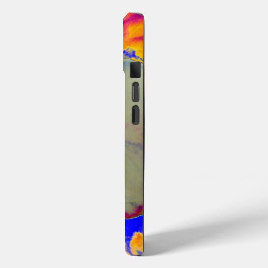 抽象芸術性フローラ絵画カラフルラン Case-Mate iPhoneケース (裏面 / 左)