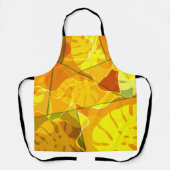 抽象芸術性葉 エプロン (正面)