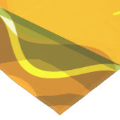 抽象芸術性葉 ショートテーブルランナー (コーナー)