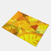 抽象芸術性葉 ドアマット (アングル)