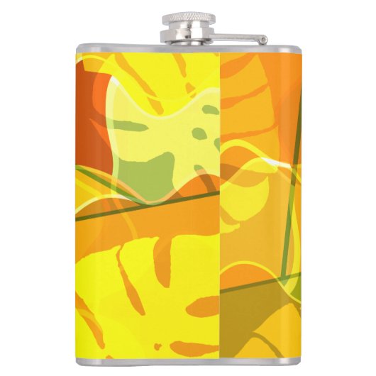 抽象芸術性葉 フラスク (裏面)