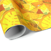 抽象芸術性葉 ラッピングペーパー (ロールコーナー)