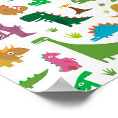 抽象芸術恐竜 ポスター (角)