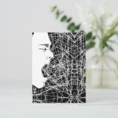 抽象芸術悲鳴アート ポストカード (スタンド正面)