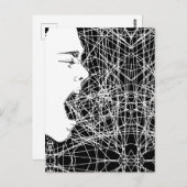 抽象芸術悲鳴アート ポストカード (正面/裏面)