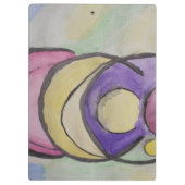 抽象芸術惑星アートクリップボード クリップボード (裏面)