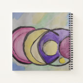 抽象芸術惑星スパイラルノート ノートブック (裏面)