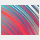 抽象芸術惑星リングや輪 フリースブランケット (正面(横))