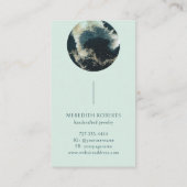 抽象芸術惑星神秘的な宇宙起業家 名刺 (裏面)