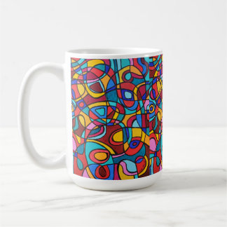 抽象芸術愛 コーヒーマグカップ