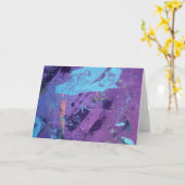 抽象芸術感覚 カード (黄色い花)