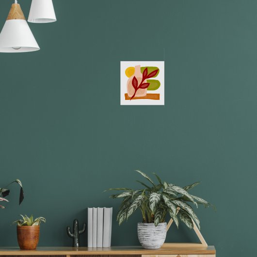 抽象芸術房保花瓶静置 ポスター (リビング1)