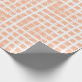 抽象芸術手描きのグリッドジオメトリイラストレーションpa ラッピングペーパー (角)