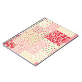 抽象芸術手描きの継ぎはぎ模様 ノートブック (左側)