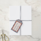 抽象芸術手描きドードル ギフトタグ (より糸付き)