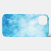 抽象芸術手描き水彩背景:青 Case-Mate iPhoneケース (裏面 (横))