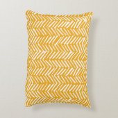 抽象芸術手描き線、ヒップスターのテクスチャ。 アクセントクッション (裏面(縦))