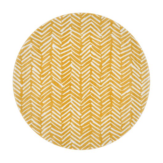 抽象芸術手描き線、ヒップスターのテクスチャ。 カッティングボード (正面)