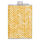 抽象芸術手描き線、ヒップスターのテクスチャ。 フラスク (裏面)