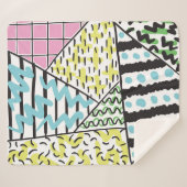 抽象芸術手描き背景3 シェルパブランケット (正面(横))