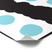 抽象芸術手描き背景3 ポスター (角)