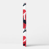 抽象芸術手描き赤い花シームレスパターン Case-Mate iPhoneケース (裏面 / 右)