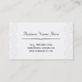 抽象芸術手書き円と金ゴールド名のロゴ 名刺 (裏面)