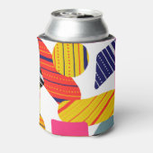 抽象芸術手書き、パタスタイリッシューン。 缶クーラー (缶裏面)