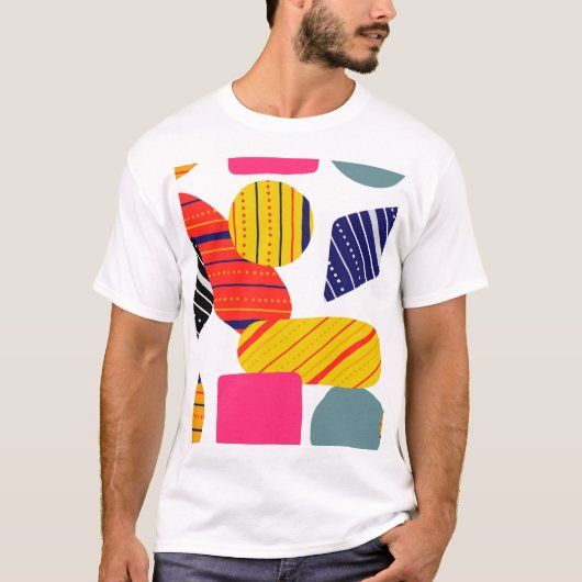 抽象芸術手書き、パタスタイリッシューン。 Tシャツ (正面)