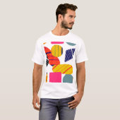 抽象芸術手書き、パタスタイリッシューン。 Tシャツ (正面フル)