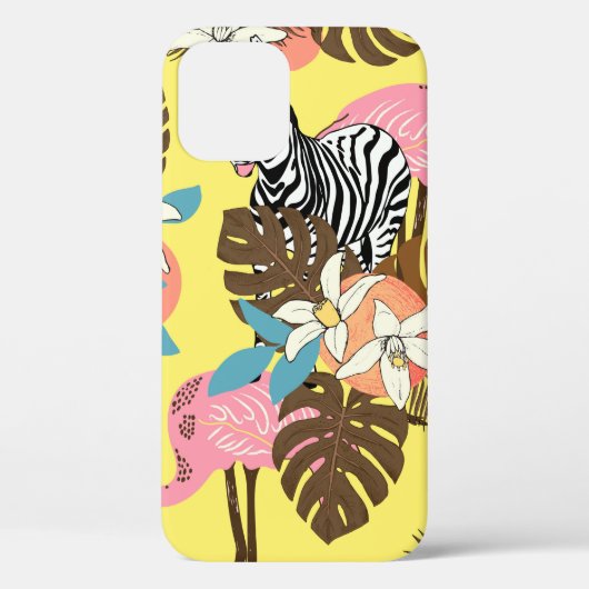 抽象芸術手絵を描の縫い目のない動物の背景  Case-Mate iPhoneケース (裏面)