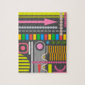 抽象芸術技術コントロールパネルパターン ジグソーパズル (縦)