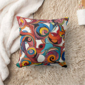 抽象芸術投枕 クッション (ブランケット)