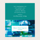 抽象芸術折り畳み名刺カスタマイズ可能なブルース 名刺 (外部フラット)