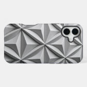 抽象芸術折り紙の交差線 iPhoneケース (裏面横)