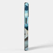 抽象芸術折り紙スカイアンド金ゴールド Case-Mate iPhoneケース (裏面 / 右)