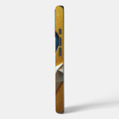 抽象芸術折り紙スカイアンド金ゴールド Case-Mate iPhoneケース (裏面 / 左)