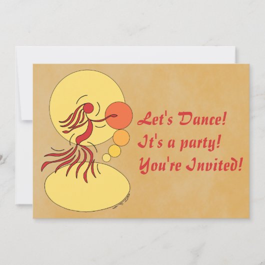 抽象芸術招待状 招待状 (正面)