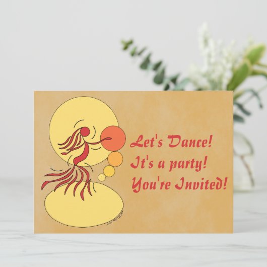 抽象芸術招待状 招待状 (スタンド正面)