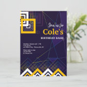 抽象芸術招待状 招待状 (スタンド正面)