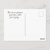 抽象芸術描波の鉛筆紙ボート ポストカード (裏面)