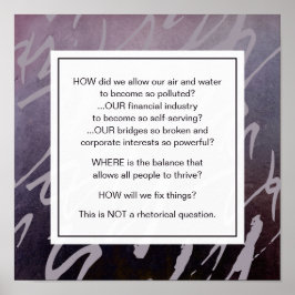 抽象芸術救紫惑星やる気を起こさせる地球 ポスター