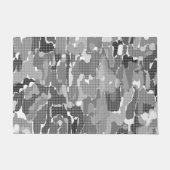 抽象芸術数々のの色の書式 ドアマット (正面)