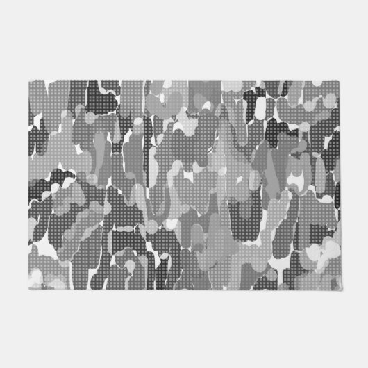 抽象芸術数々のの色の書式 ドアマット (正面)